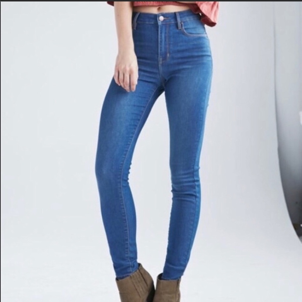 Dark Wash Super High Rise Skinniest Bullhead Jeans